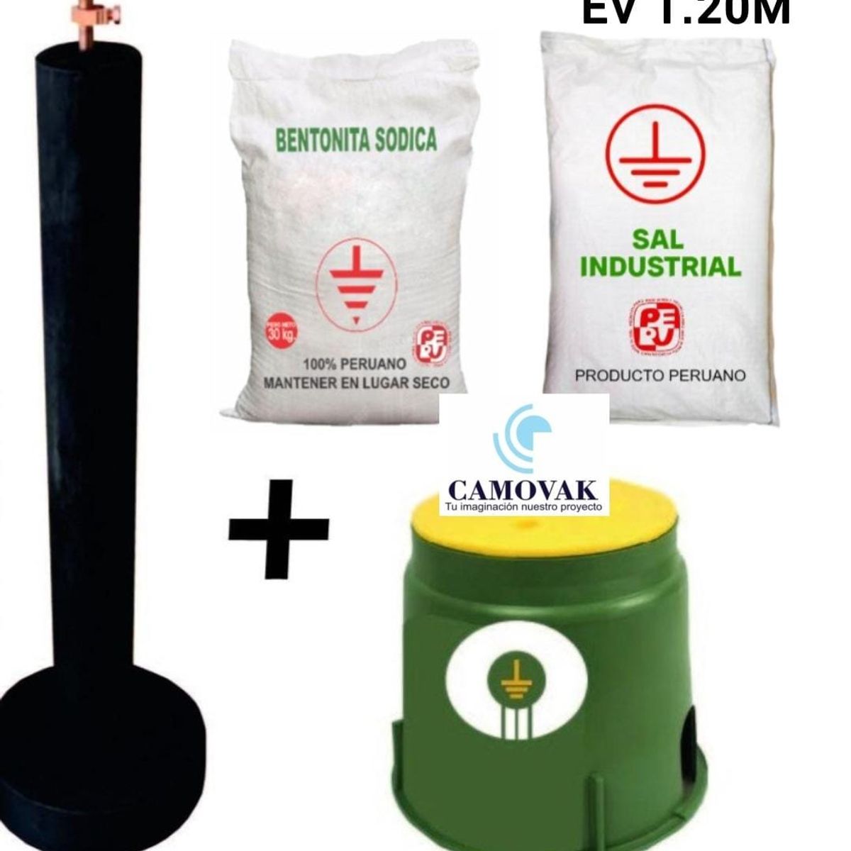 GENERICO - SISTEMA POZO A TIERRA ELECTRODO, ADITIVOS Y BOVEDA OHMPRIME 1.2 M