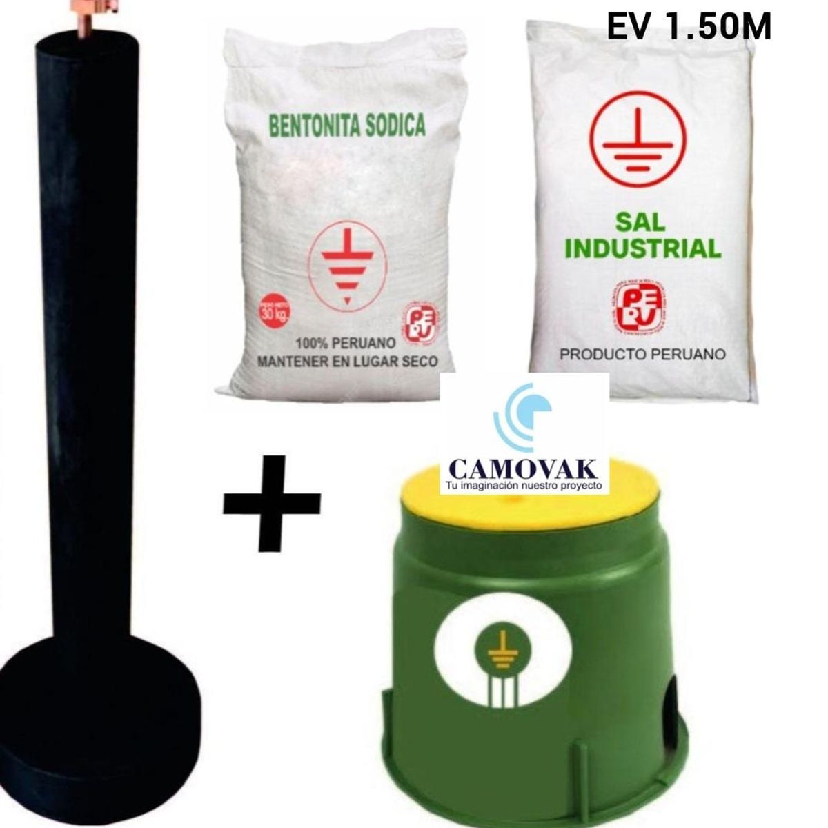 GENERICO - SISTEMA POZO A TIERRA ELECTRODO, ADITIVOS Y BOVEDA OHMPRIME 1.5 M