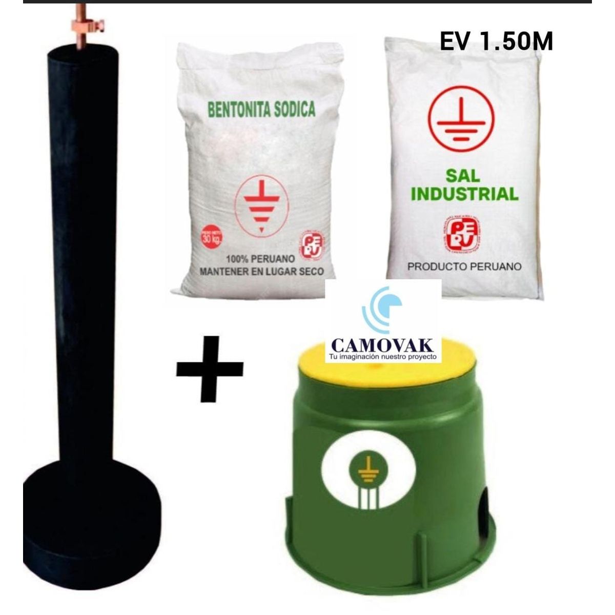 GENERICO - SISTEMA POZO A TIERRA ELECTRODO, ADITIVOS Y BOVEDA OHMPRIME 1.5 M