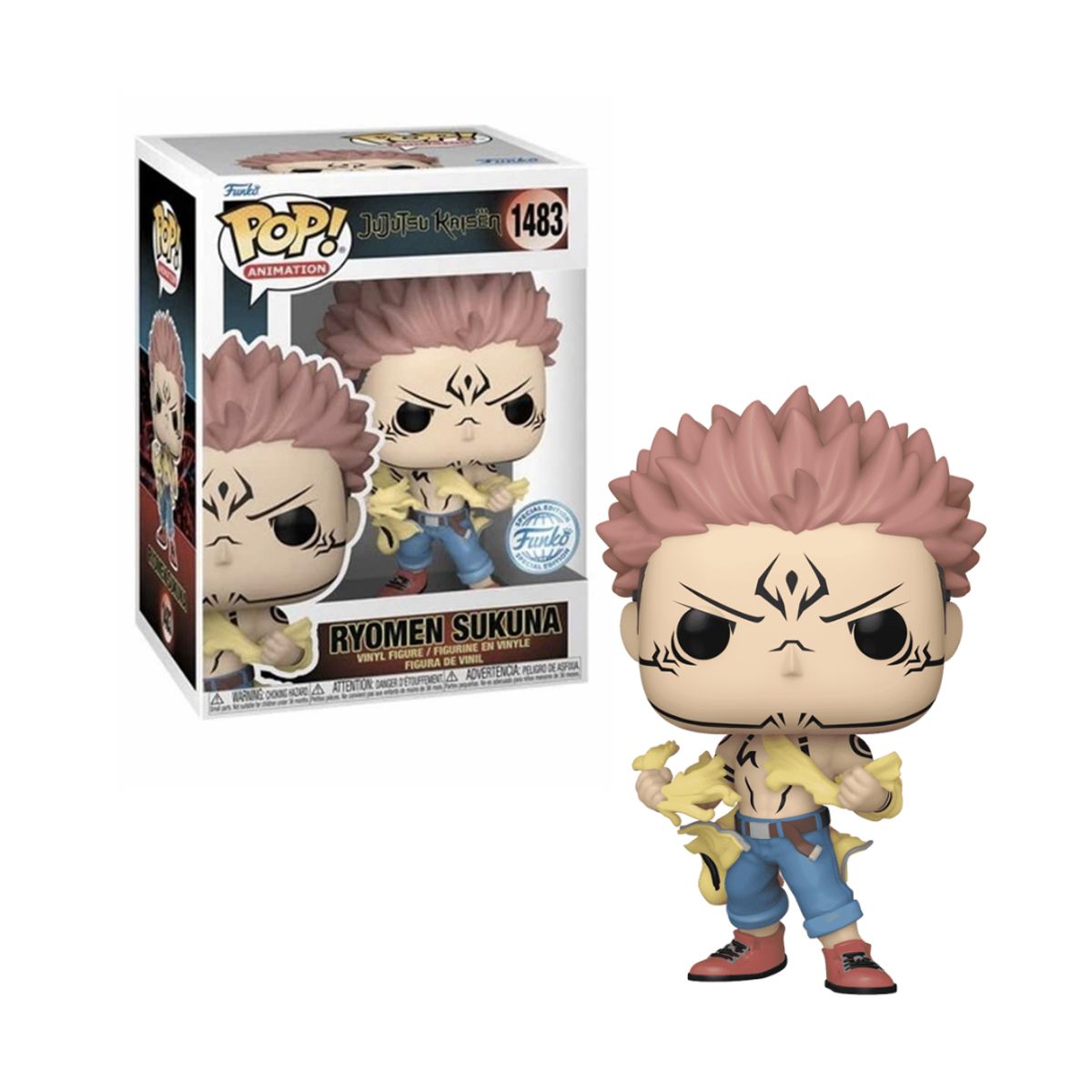 FUNKO - Ryomen Sukuna Funko Pop 1483 Exclusivo Jujutsu Kaisen