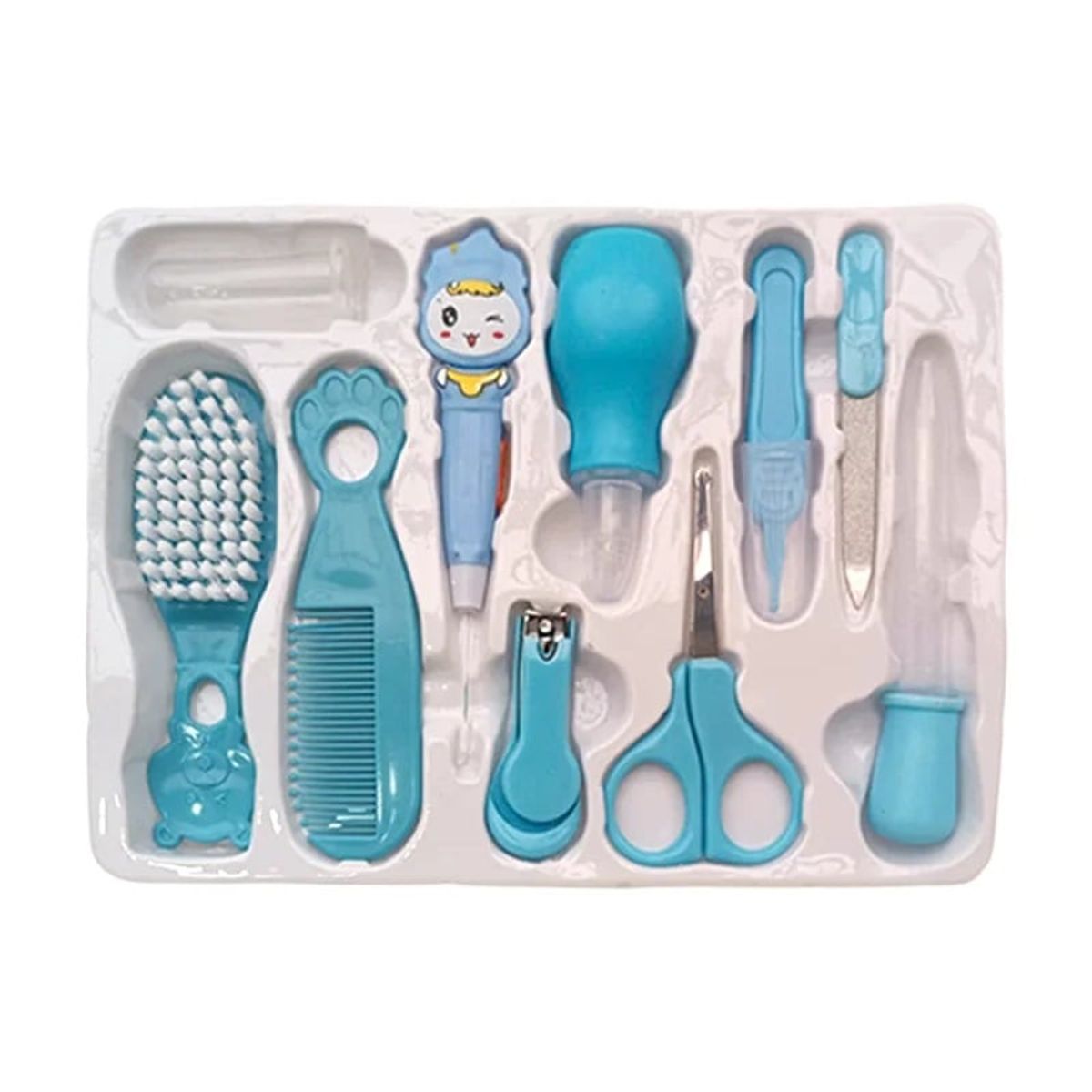 GENERICO - Kit de Cuidado para Bebes de 10 Piezas Celeste