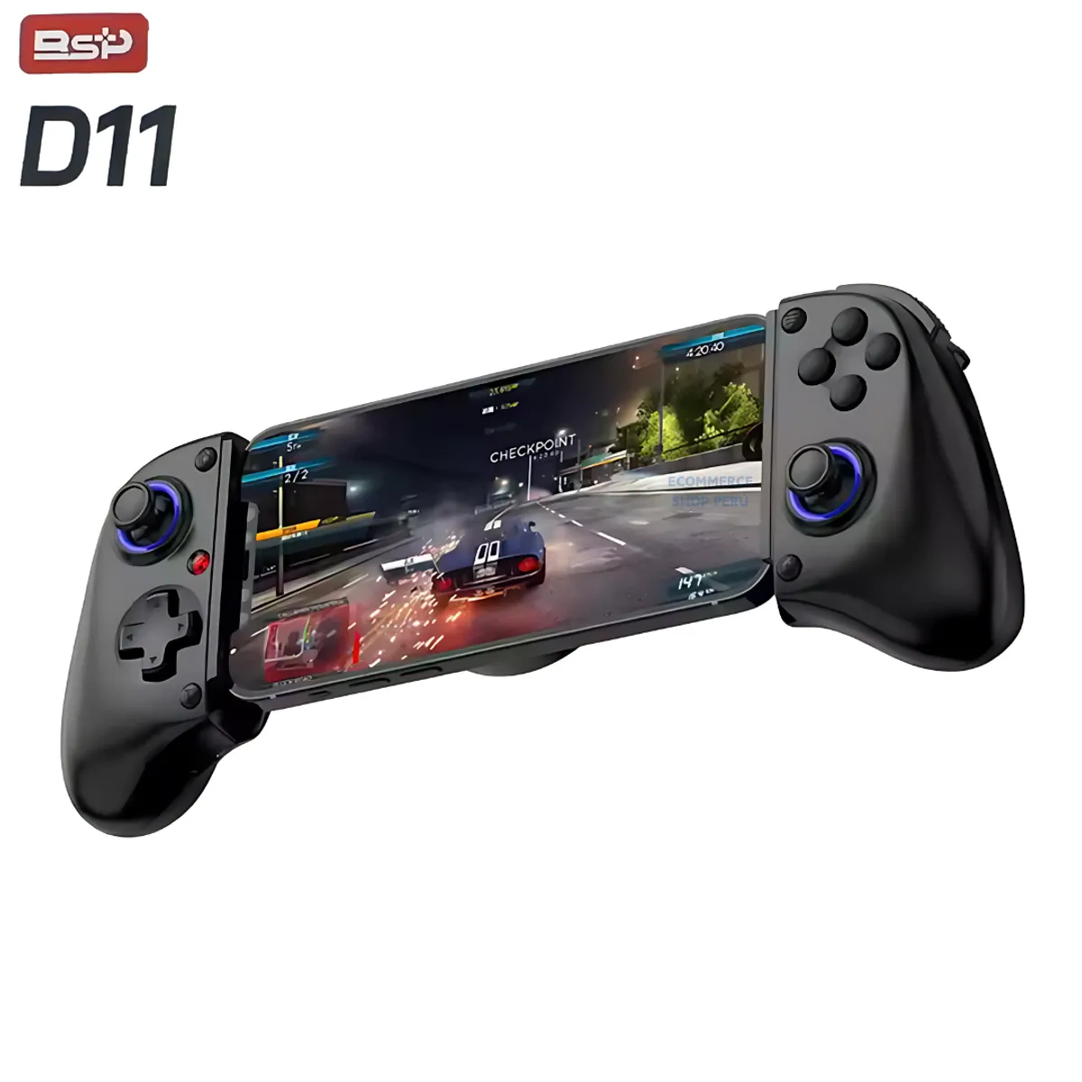 GENERICO - Gamepad BSP D11 Mando Celular Android iOs Multiplataforma Negro