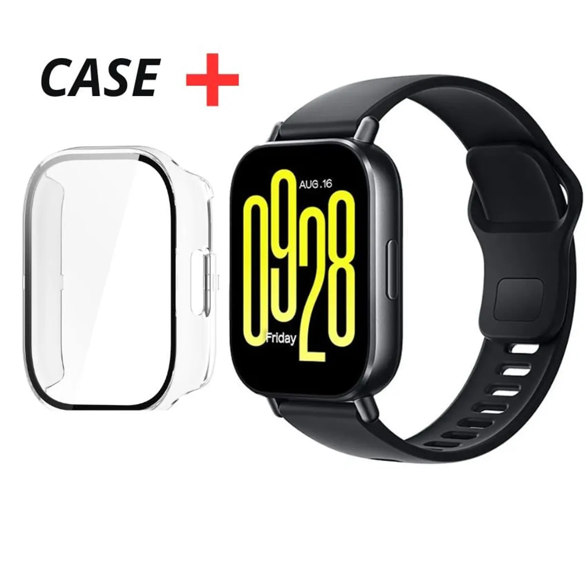 XIAOMI - Reloj Xiaomi Redmi Watch 5 Active Negro + Case Transparente Silicona