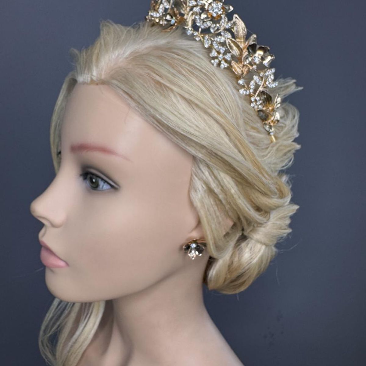 ANADE HANDMADE - CORONA TOCADO TIARA ACCESORIO PARA NOVIA