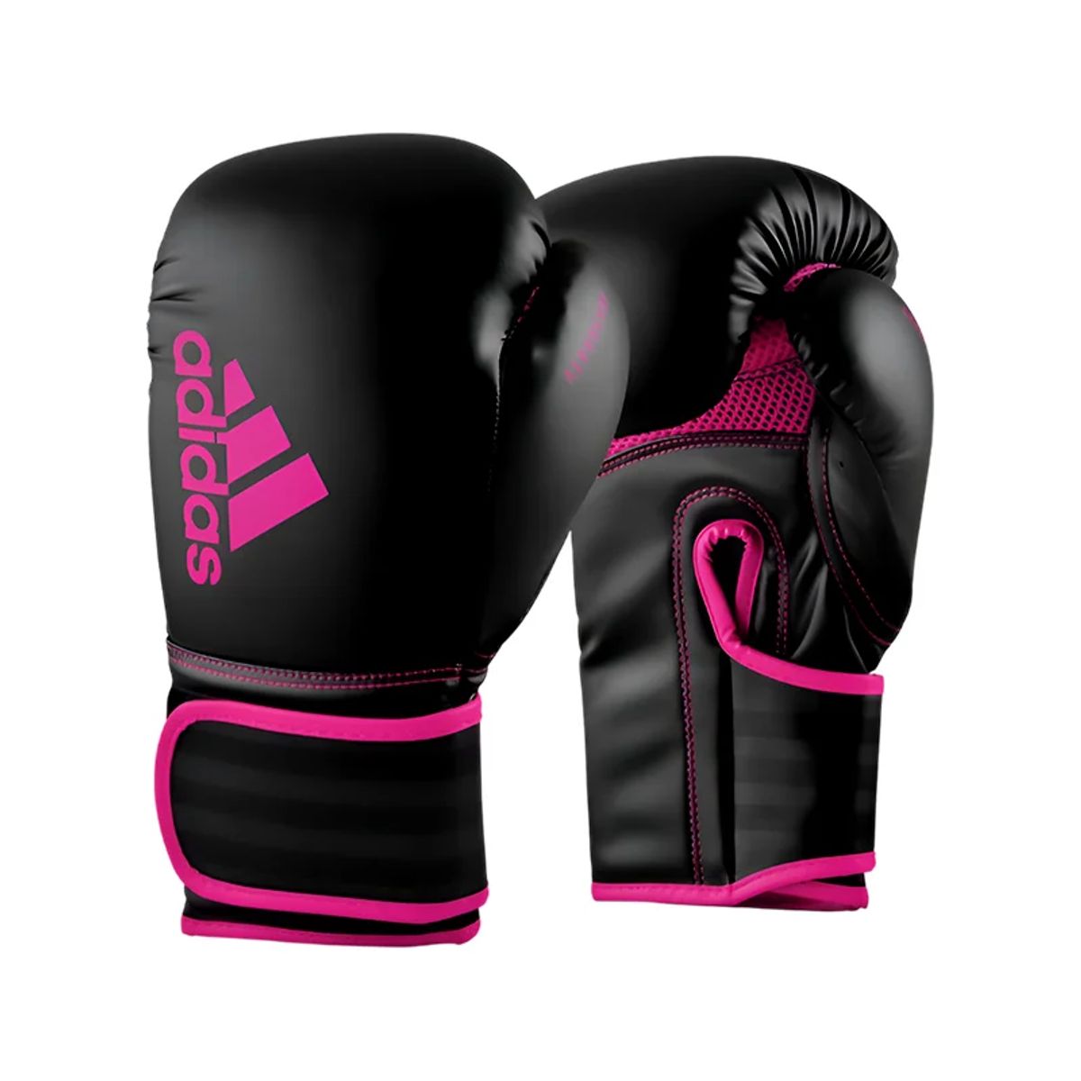 ADIDAS - GUANTES BOXEO HYBRID 80 BLACK/PINK 12OZ
