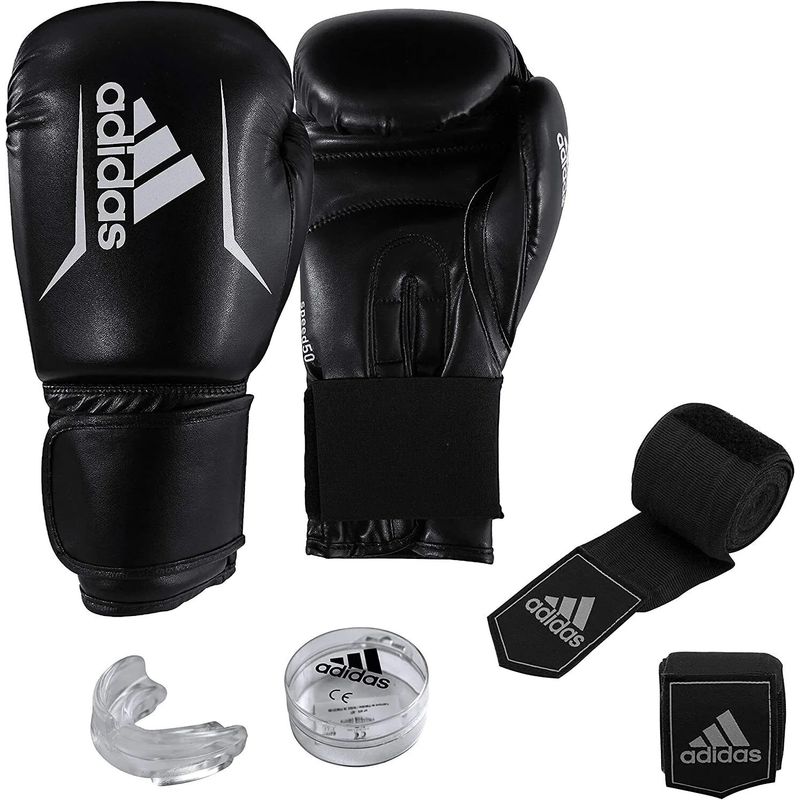 ADIDAS - KIT DE BOXEO ADULTO BLACK 14 OZ