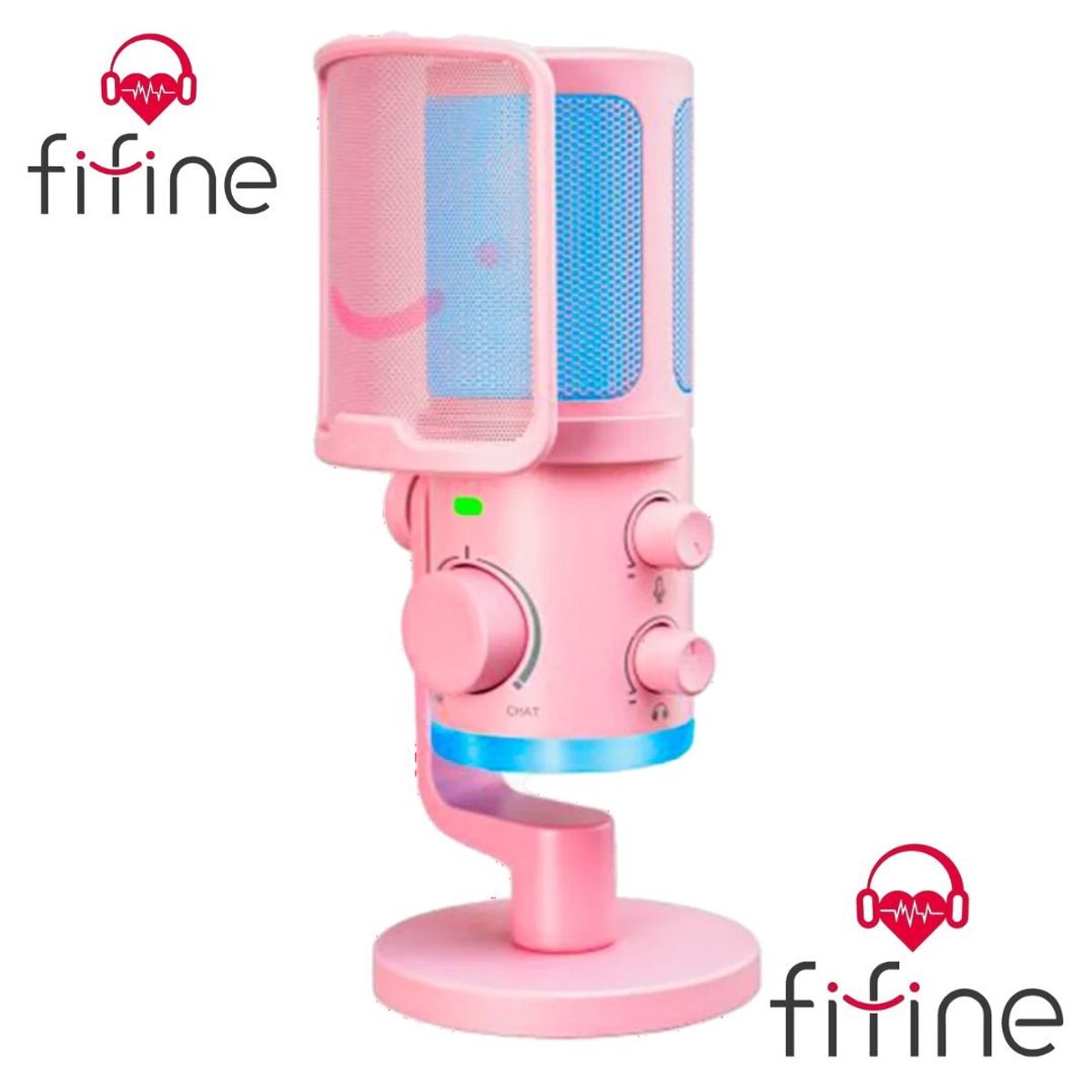 FIFINE - Micrófono Fifine AM6 PINK