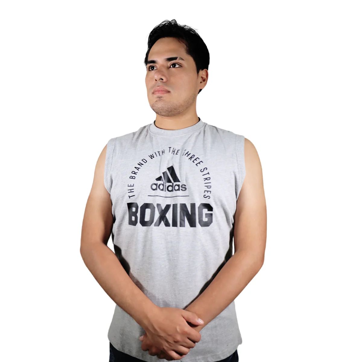 ADIDAS - CAMISETA BOXEO S/MANGA COMMUNITY 21 GREY/BLACK S