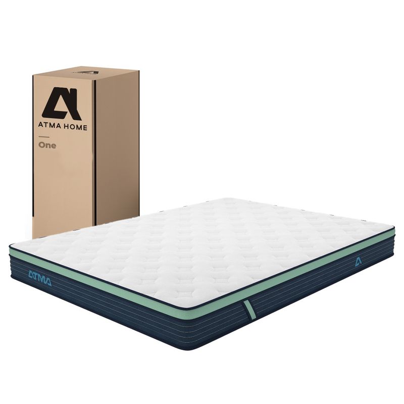 ATMA - Colchón Atma One En Caja 2 Plazas 3 Capas De Espuma 20 Cm