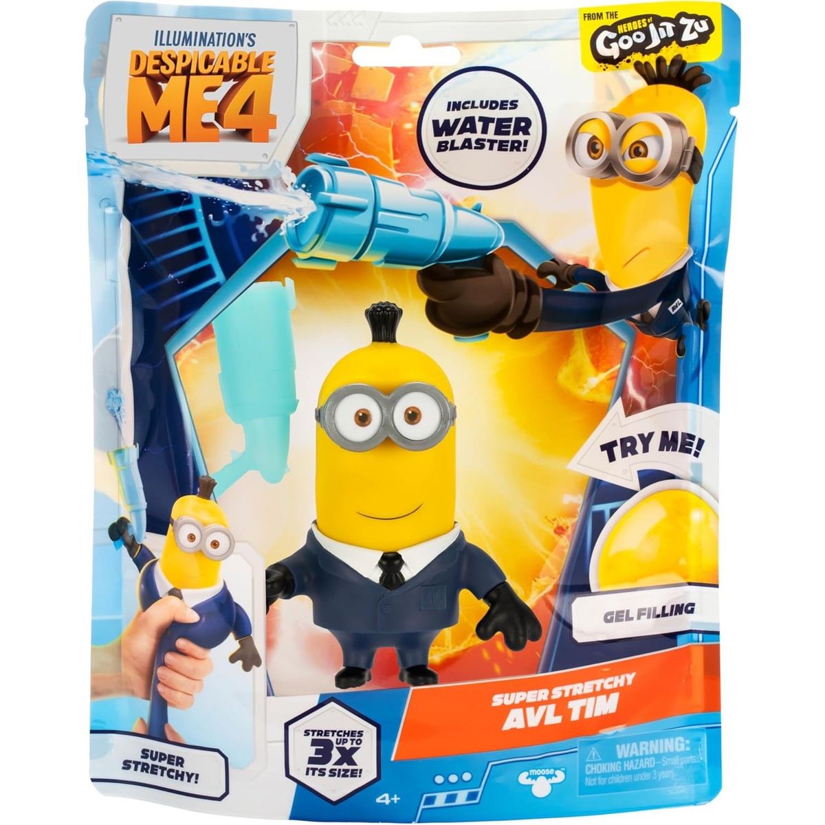 GOO JIT ZU - Minions Super elástico AVL Minion Tim Squirter Goo JIT Zu