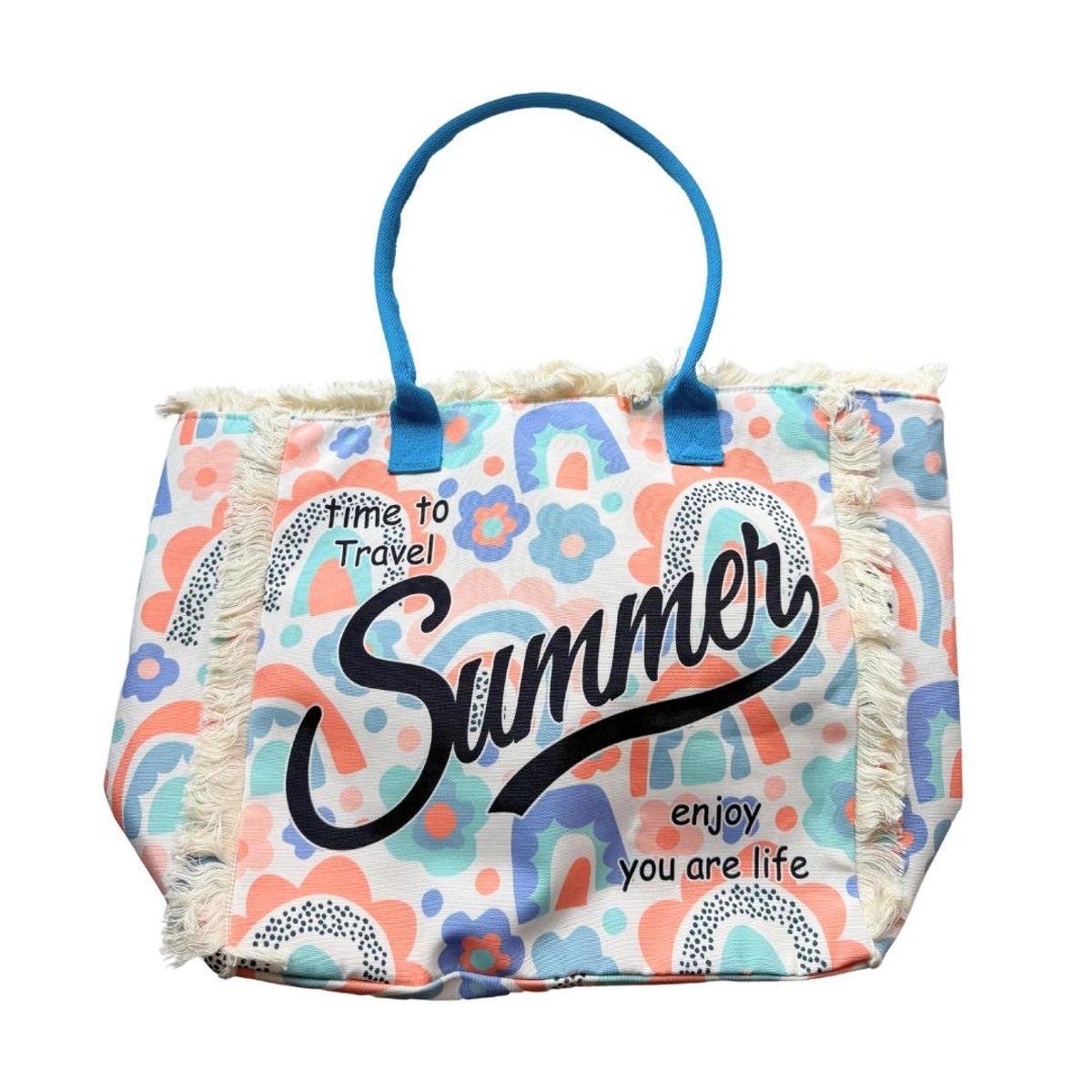 KAST PE - Maxi Bolso de Playa Summer - Pastel