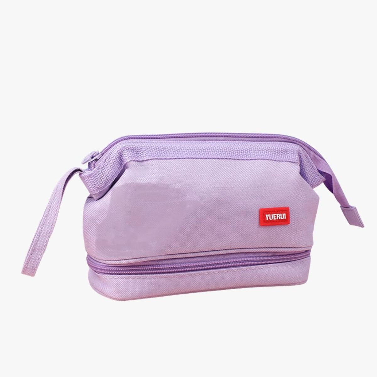 GENERICO - Cartuchera portalápices de 2 niveles - Lila