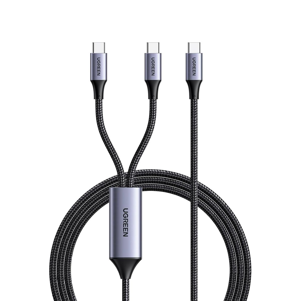 UGREEN - Ugreen Cable USB-C a USB-C 100W 2 en 1 Carga Rápida Splitter - 35087