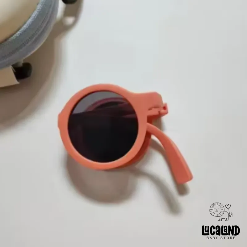 LUCALAND - Lentes de sol circular plegables de colores