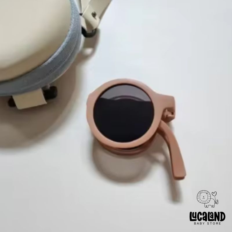 LUCALAND - Lentes de sol circular plegables de colores