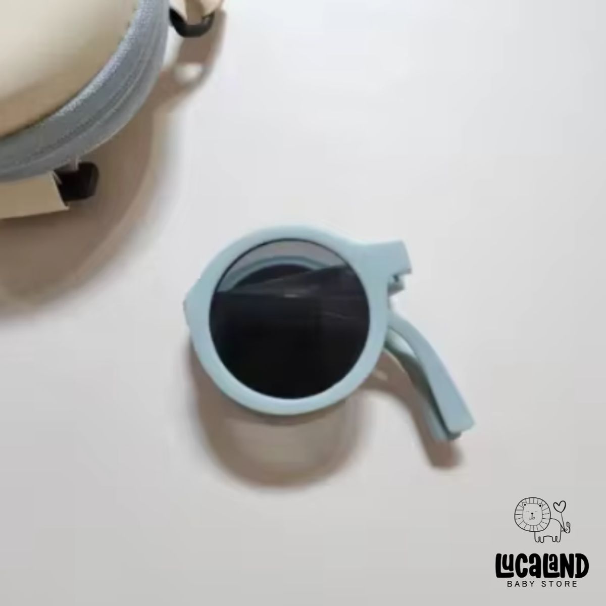 LUCALAND - Lentes de sol circular plegables de colores