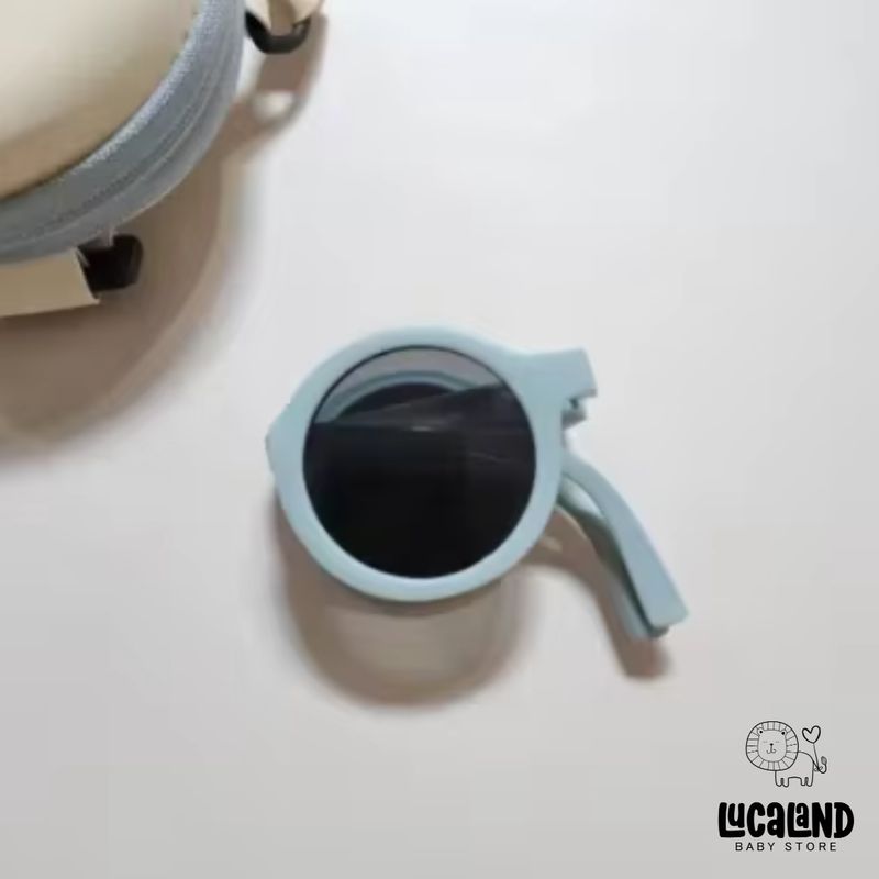 LUCALAND - Lentes de sol circular plegables de colores