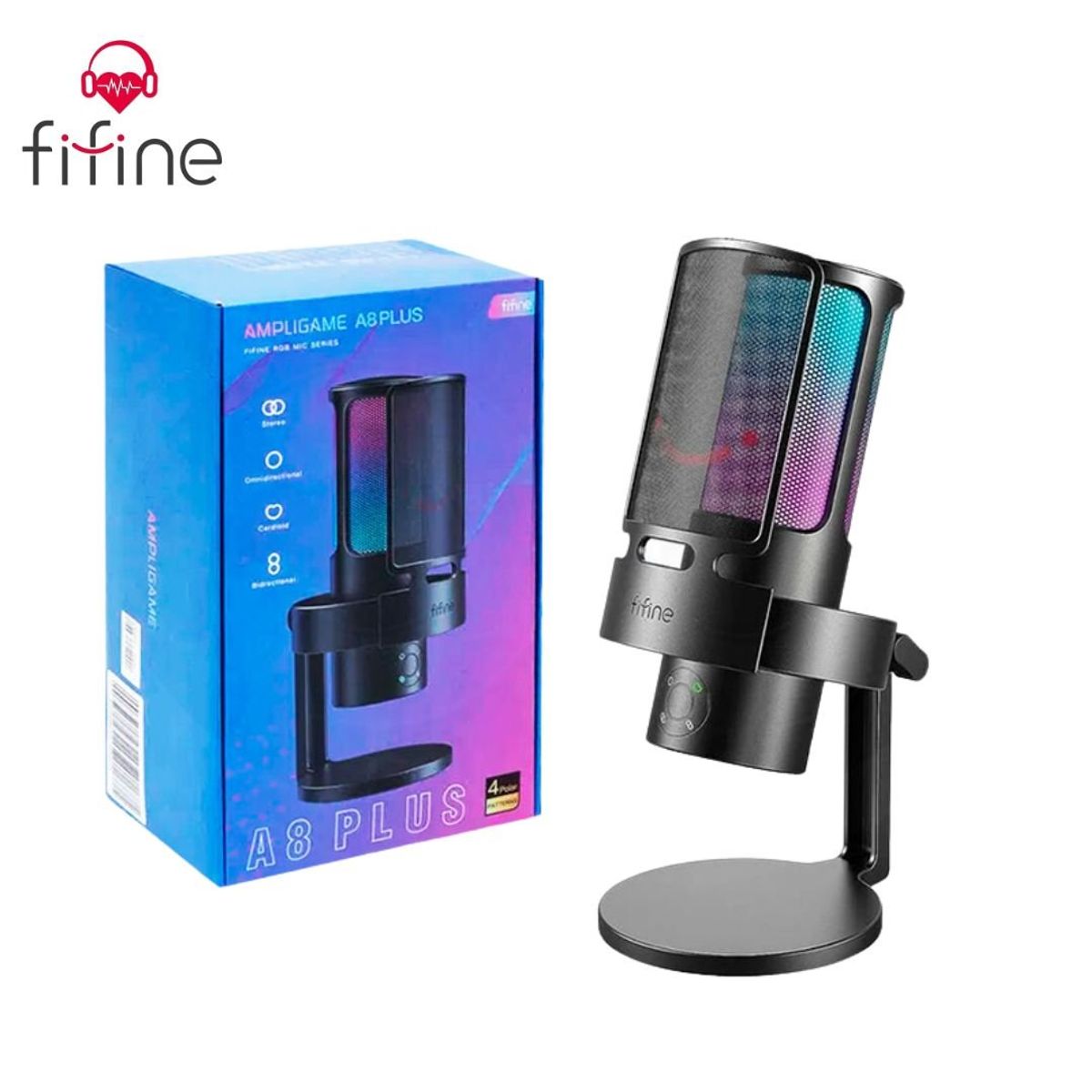 FIFINE - Micrófono Fifine A8 PLUS BLACK