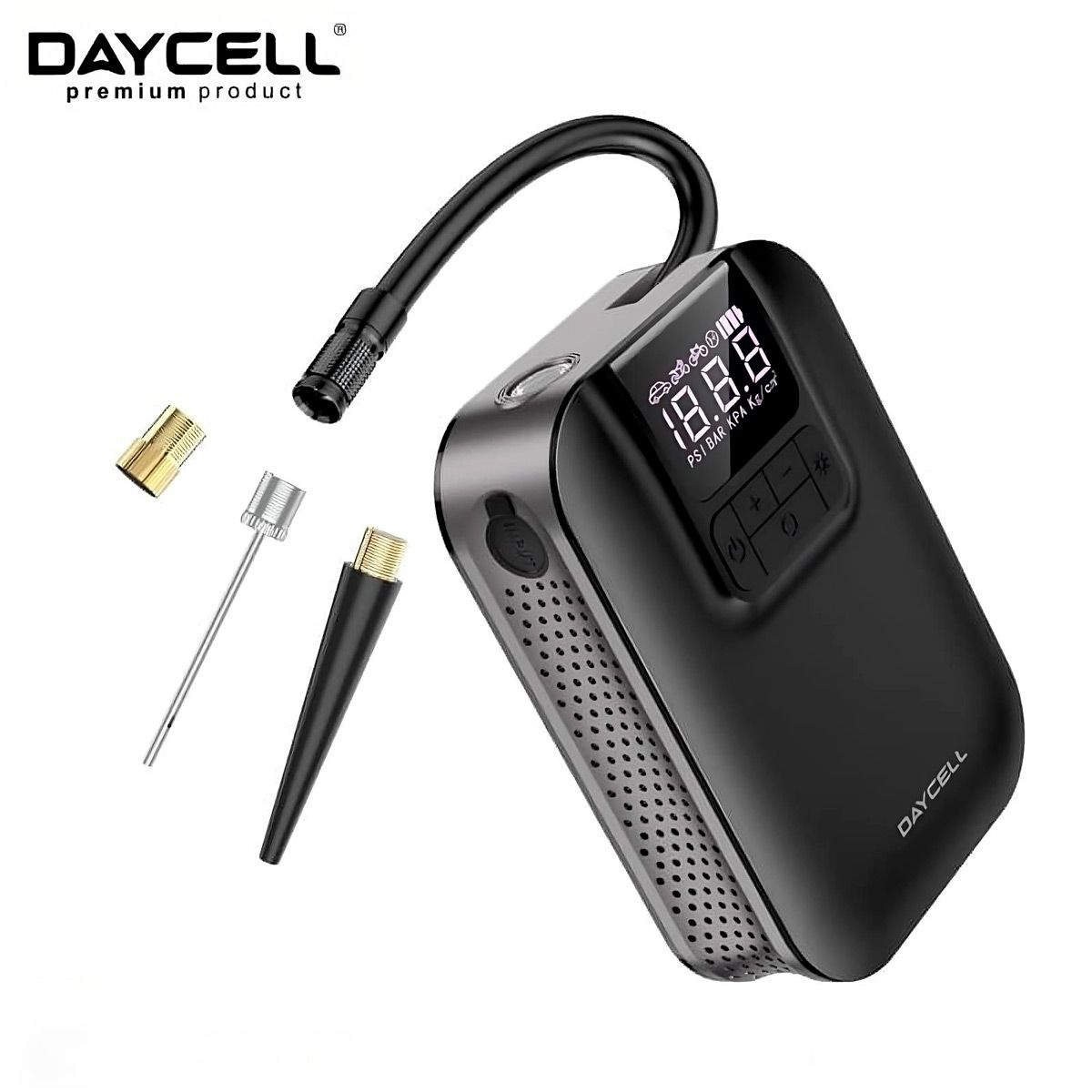 GENERICO - Compresor Daycell S53 Portatil de Aire Auto Moto inflador