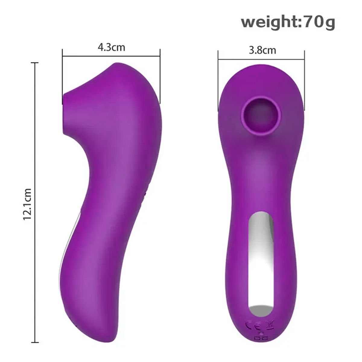 GENERICO - Succionador impermeable - recargable-Morado