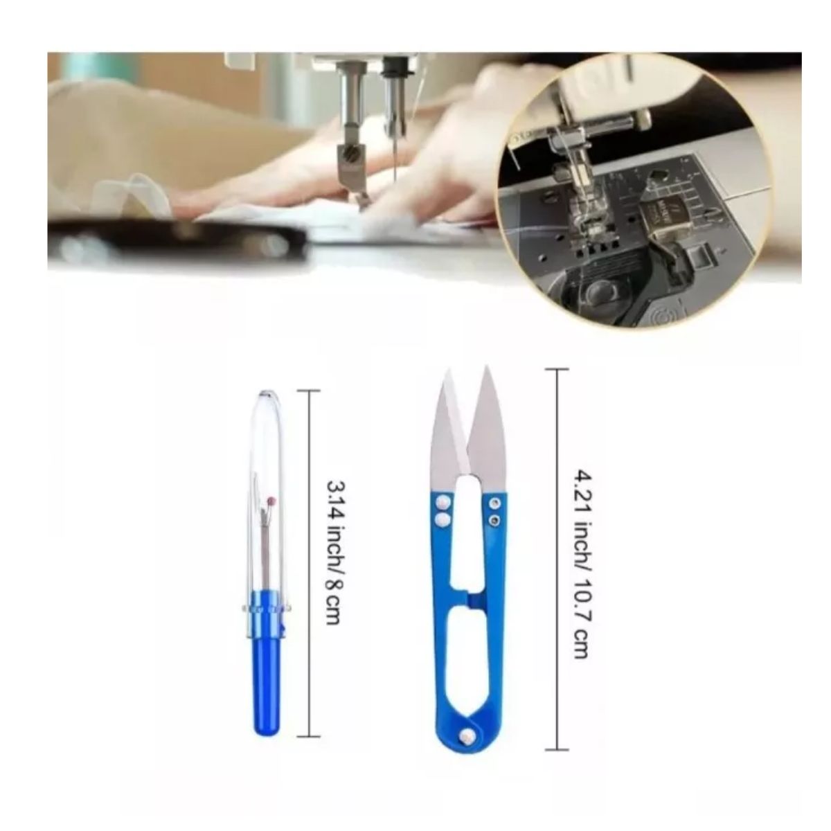 GENERICO - Guia Magnetica Tijera Piquetera Abreojal Para Máquina Coser