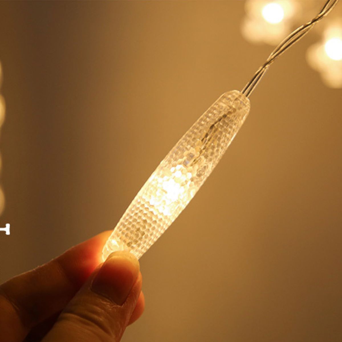 HYGGE - Cortina de Luz Led Copo de Nieve Guirnalda de Decoración