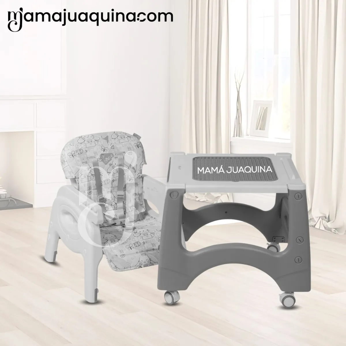 BABY - Silla de Comer 3 en 1 «CHAIRMAN» Blue