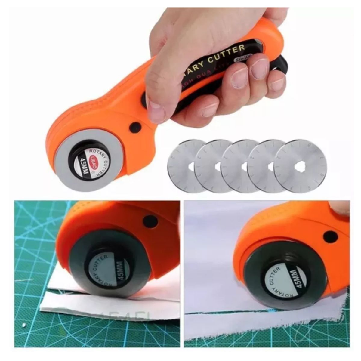 GENERICO - Tabla De Corte A2 60x45 Cm+ Cortador Cutter 45mm Y Repuestos