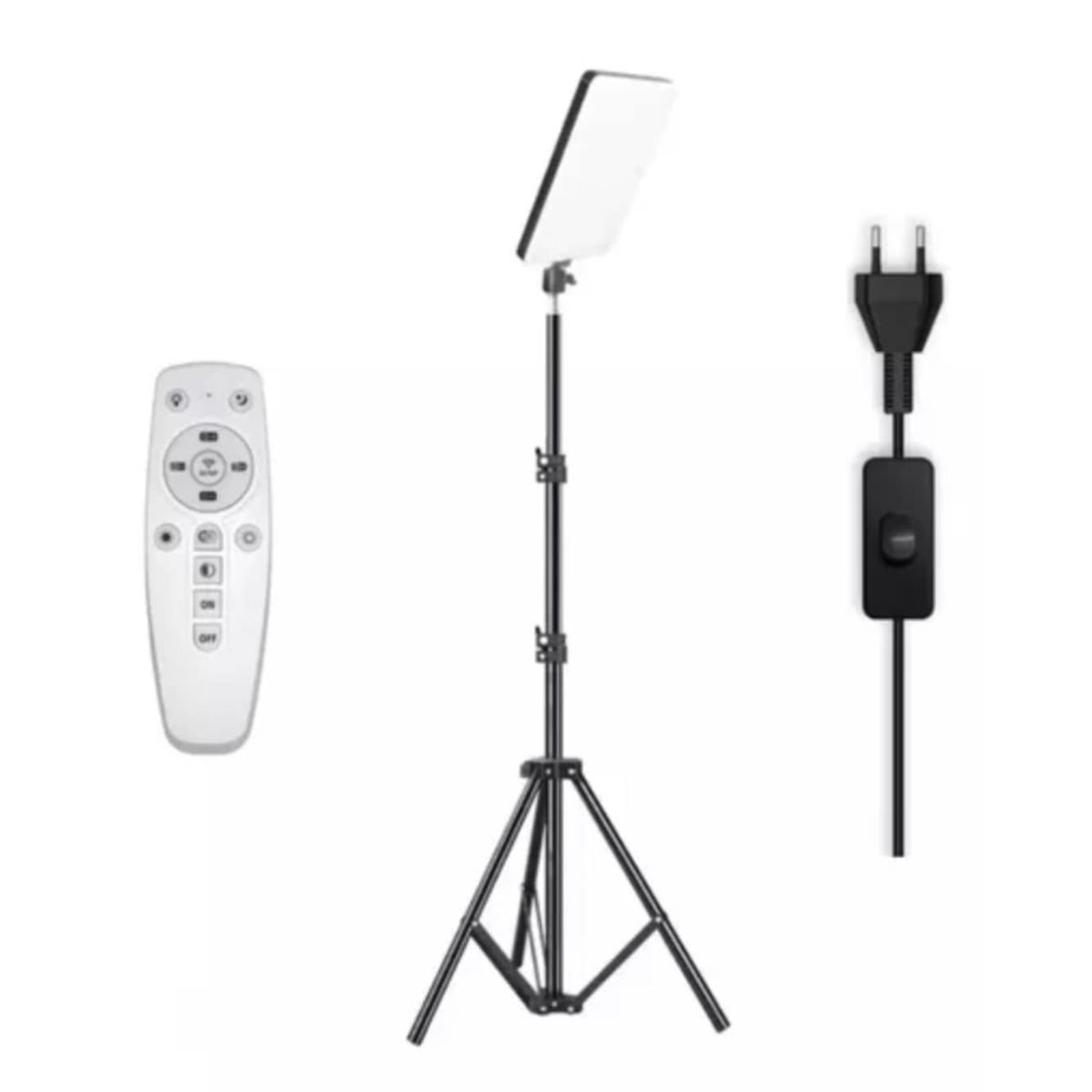 GENERICO - Luz LED Reflector Panel de iluminación de Estudio con Tripode