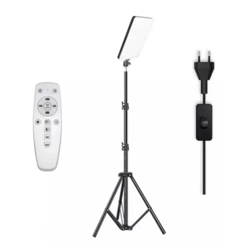 GENERICO - Luz LED Reflector Panel de iluminación de Estudio con Tripode