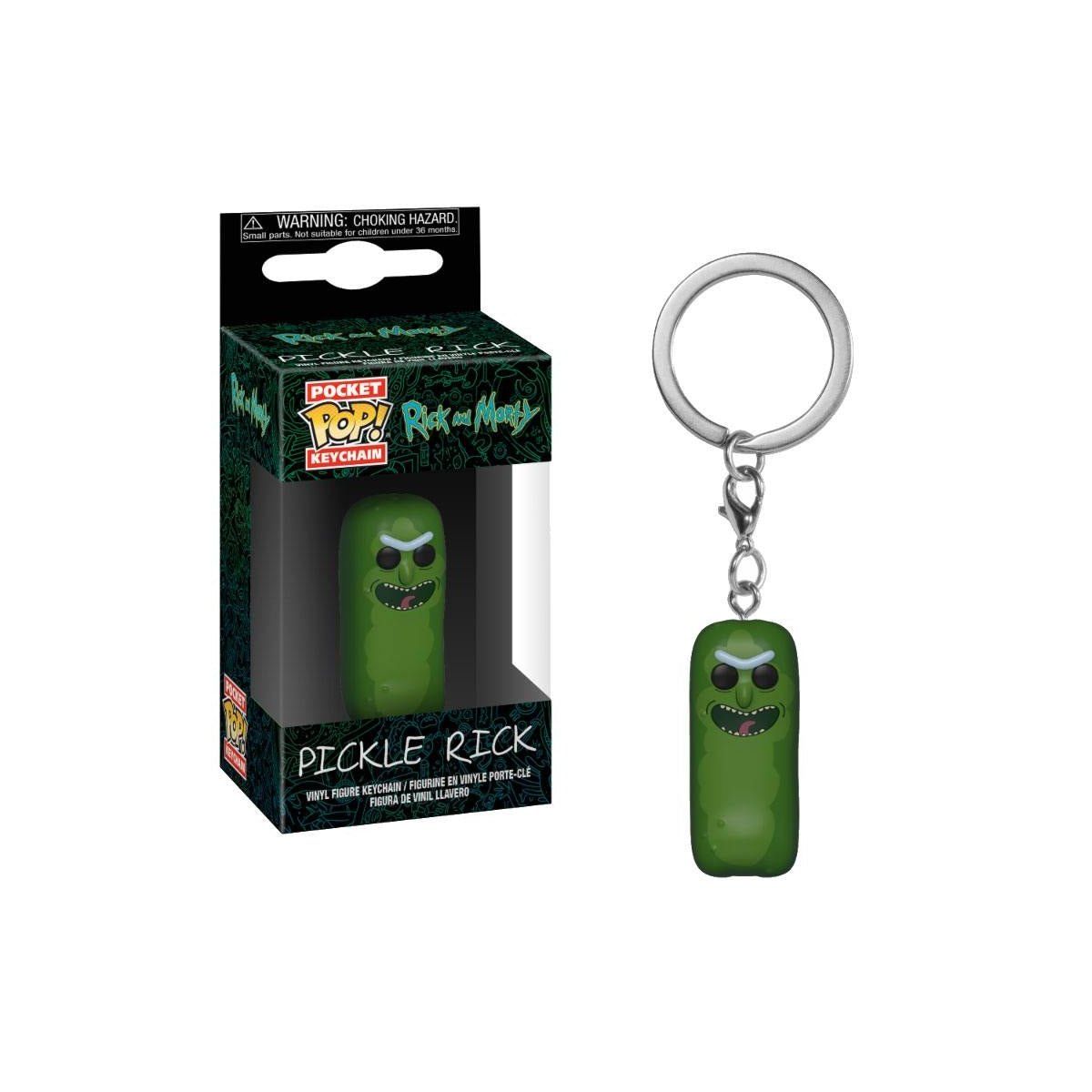 FUNKO - Funko Pop POCKET KEYCHAIN - Rick and Morty Pickle Rick