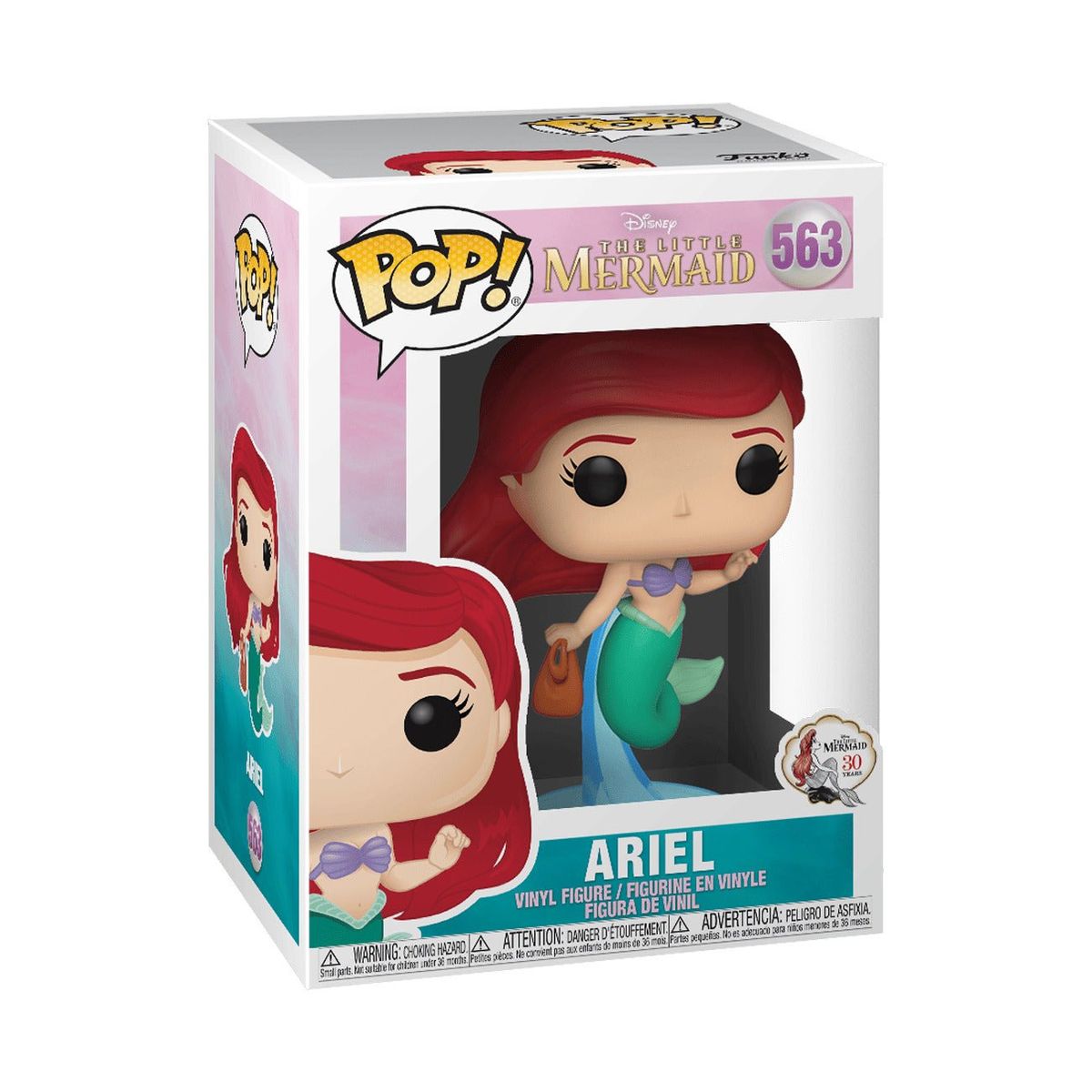 FUNKO - Funko Pop Little Mermaid - Ariel with Bag 563