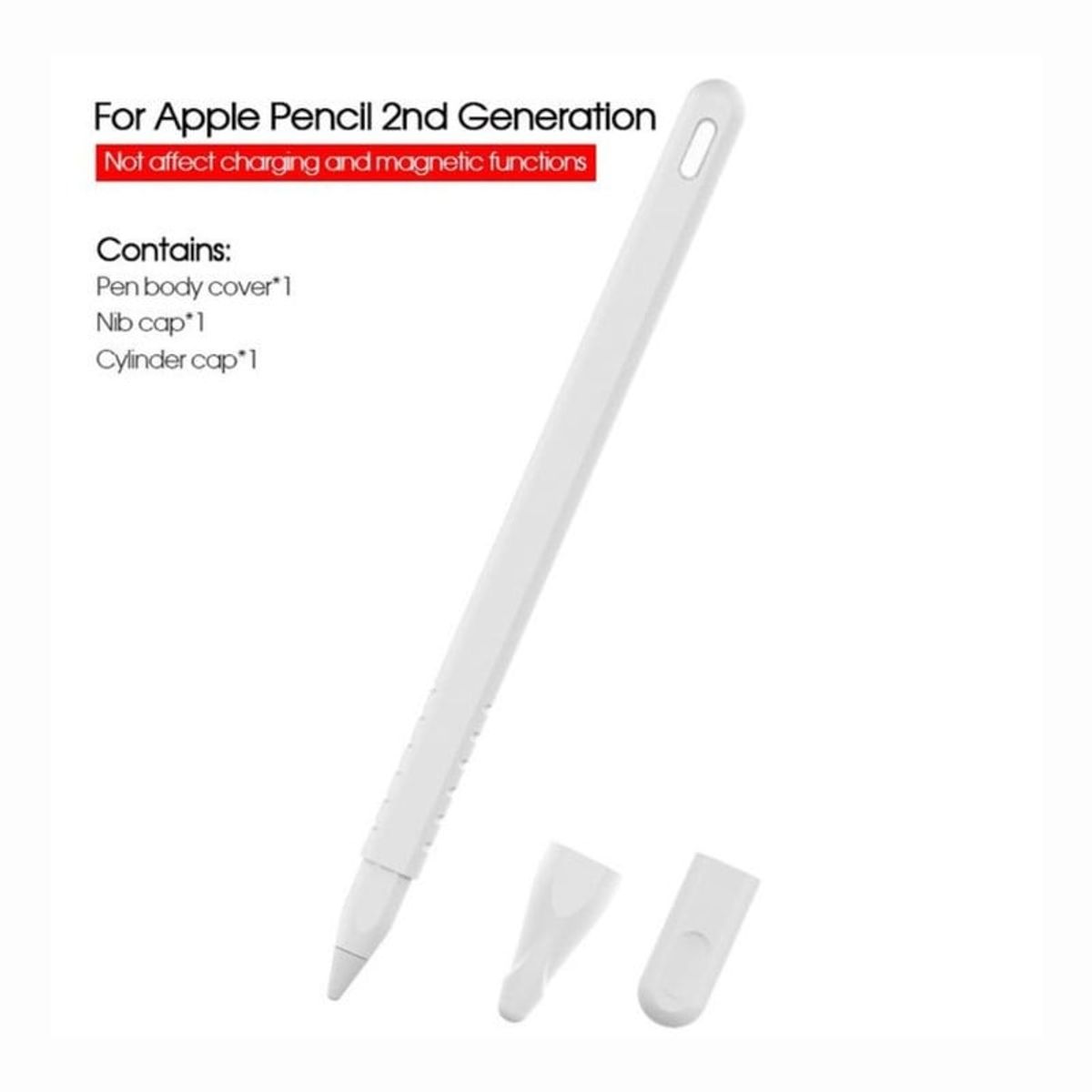 GENERICO - Case Para Apple Pencil 2da Generacion - BLANCO