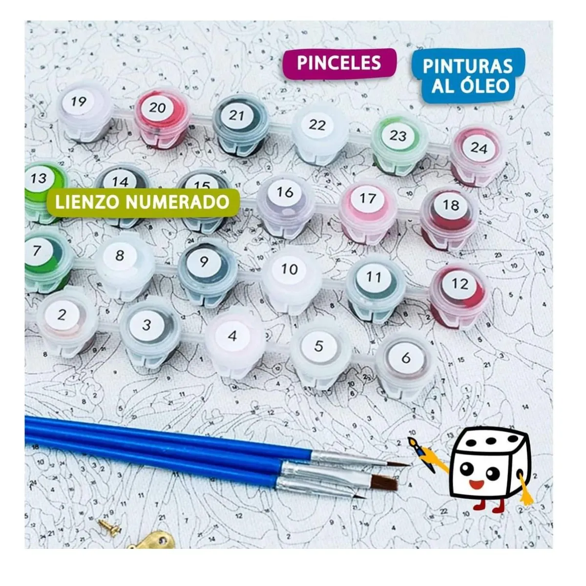 GENERICO - Kit Pintura al Oleo 50x65cm Paint By Number Fragancia