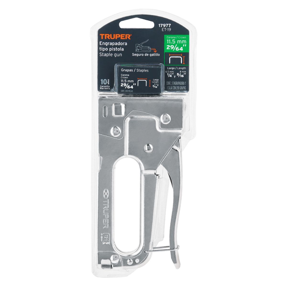 TRUPER - Engrapadora Truper Tipo Pistola +1000 Grapas