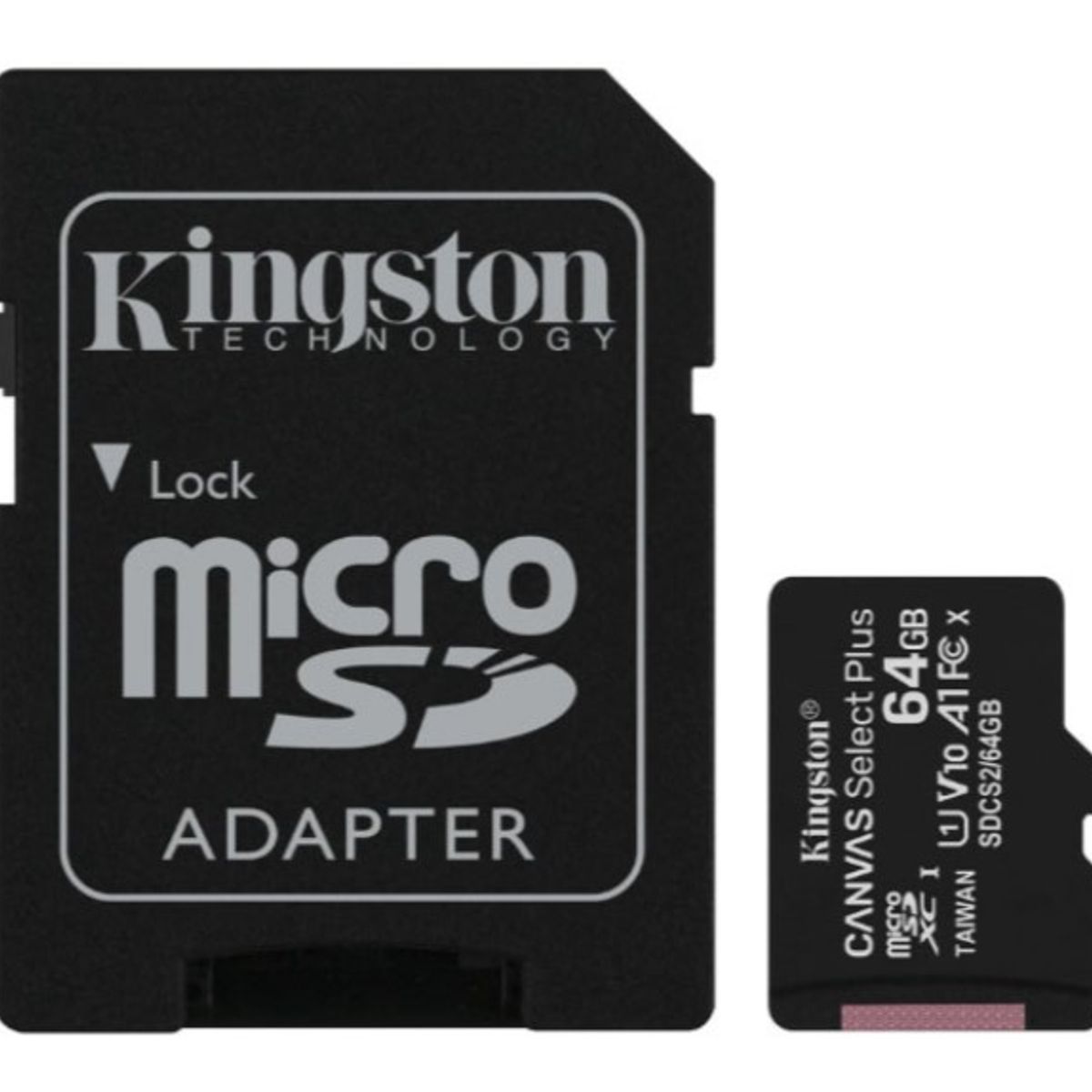 KINGSTON - MEMORIA MICRO SD KINGSTON 64GB CANVAS SELECT PLUS