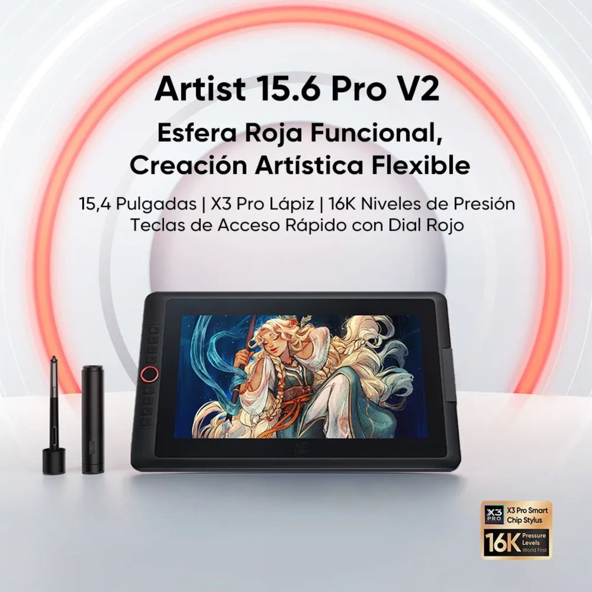 XP PEN - Pantalla Grafica XPPen Artist 15.6 Pro V2