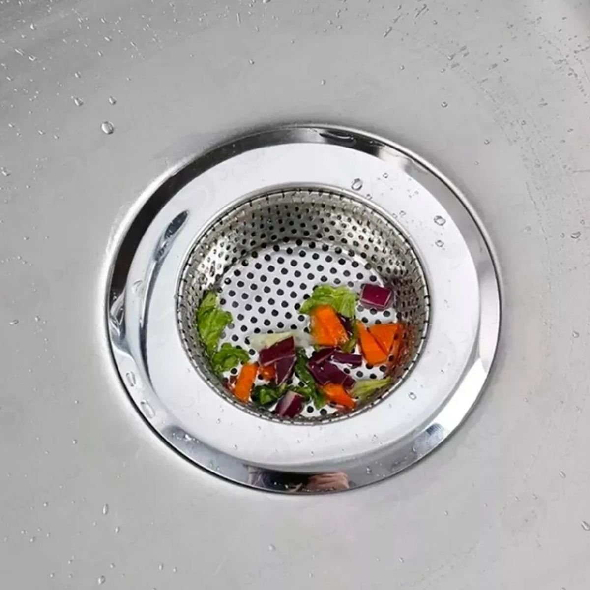 GENERICO - REJILLA TAPON PARA LAVADEROS DE ACERO INOXIDABLE 90MM