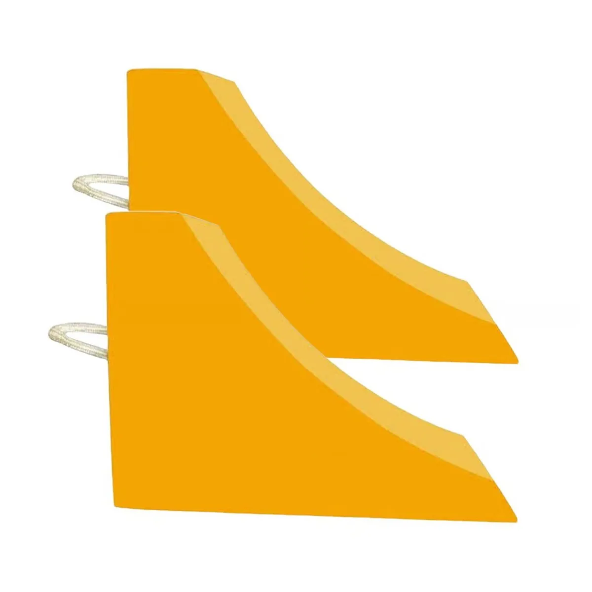 GENERICO - Taco De Seguridad Vial Autos Camionetas Madera Curvo