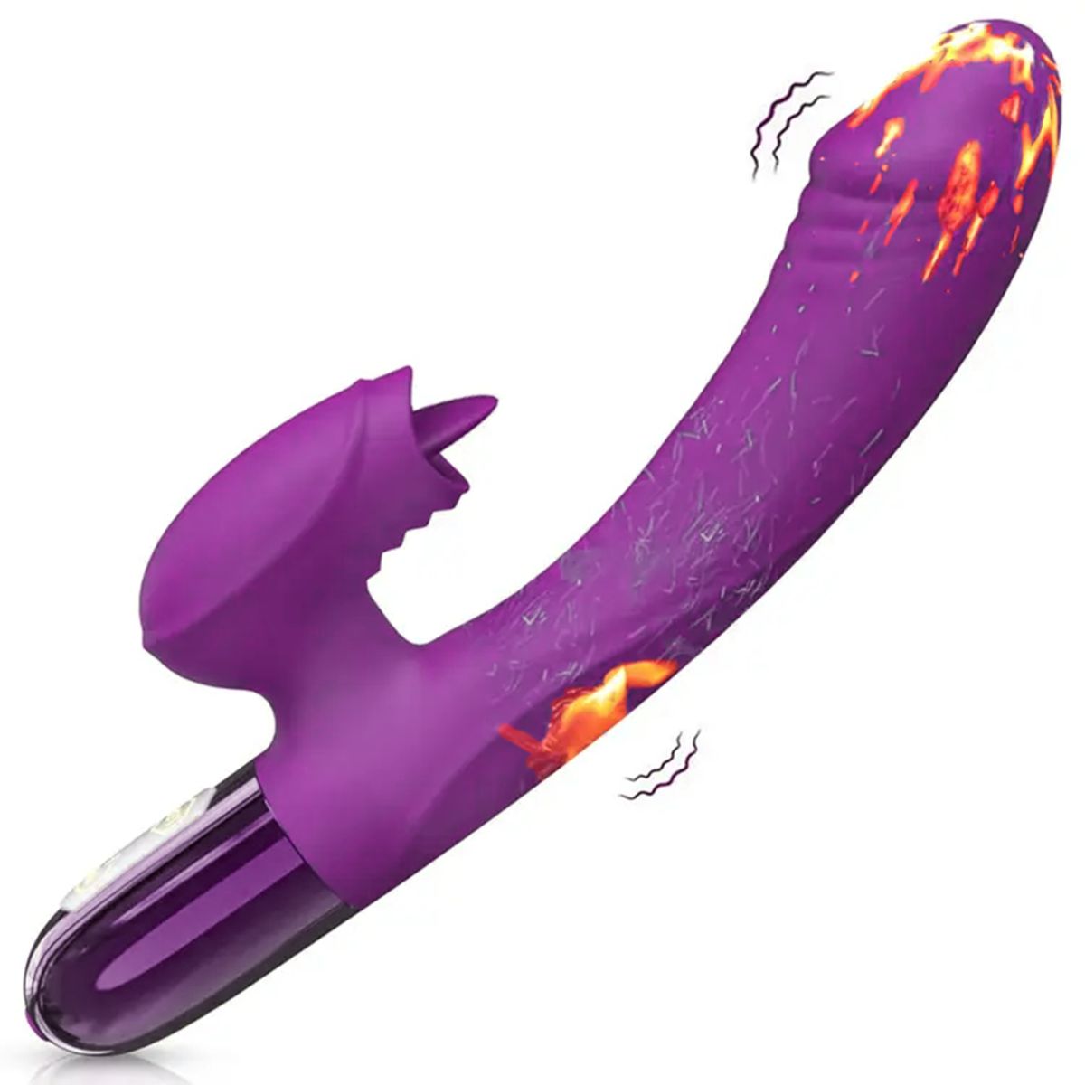 GENERICO - Vibrador conejo 3 en 1-Morado