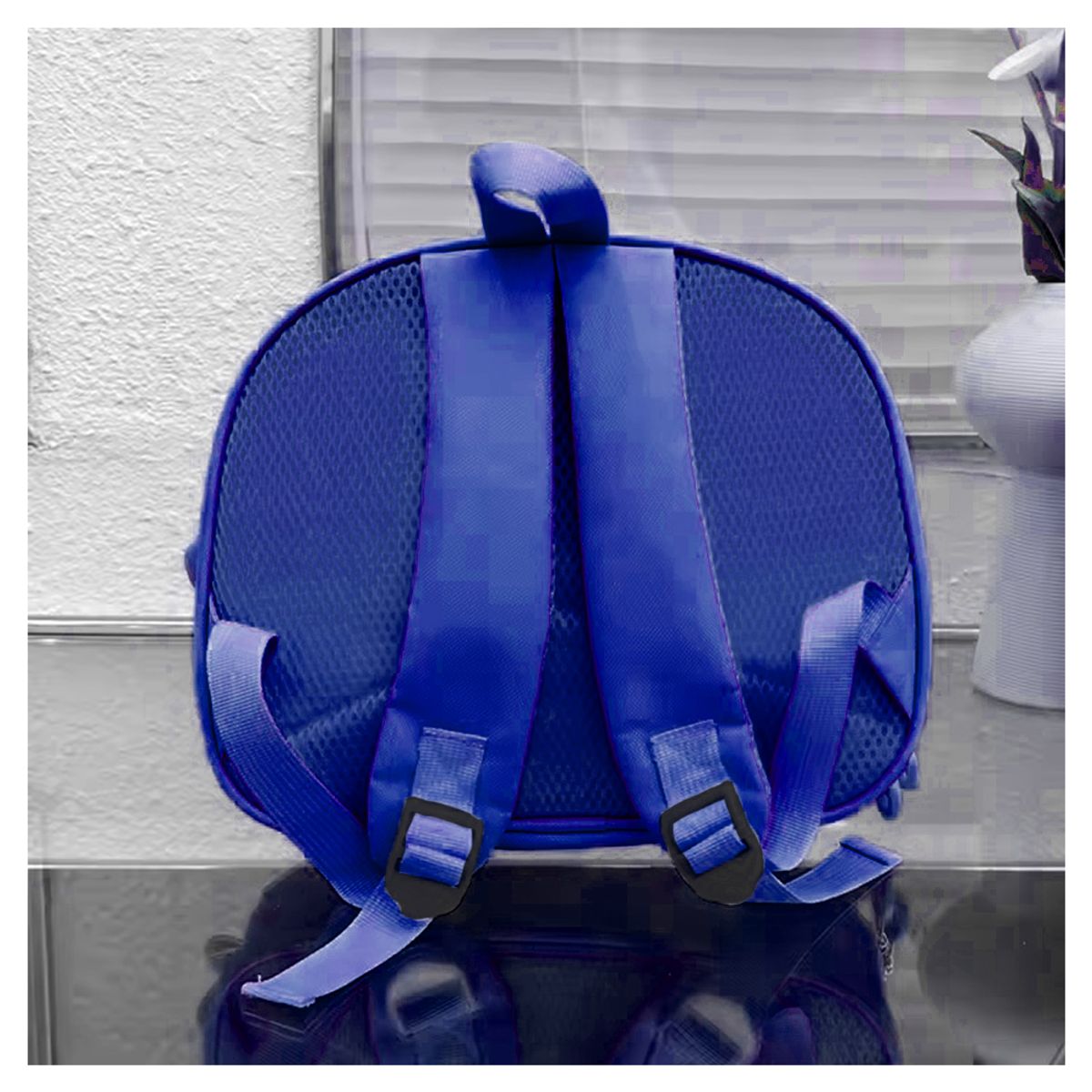 GENERICO - MOCHILA 3D CON DISEÑO DINOSAURIO AZUL PARA NIÑOS