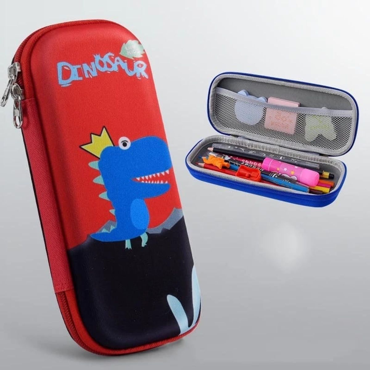 GENERICO - CARTUCHERA ORGANIZADOR NECESER ESTUCHE 3D ESCOLAR NIÑAS - NIÑOS KAWAII