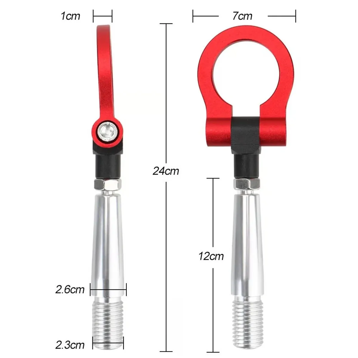 GENERICO - Gancho De Remolque Delantero rojo