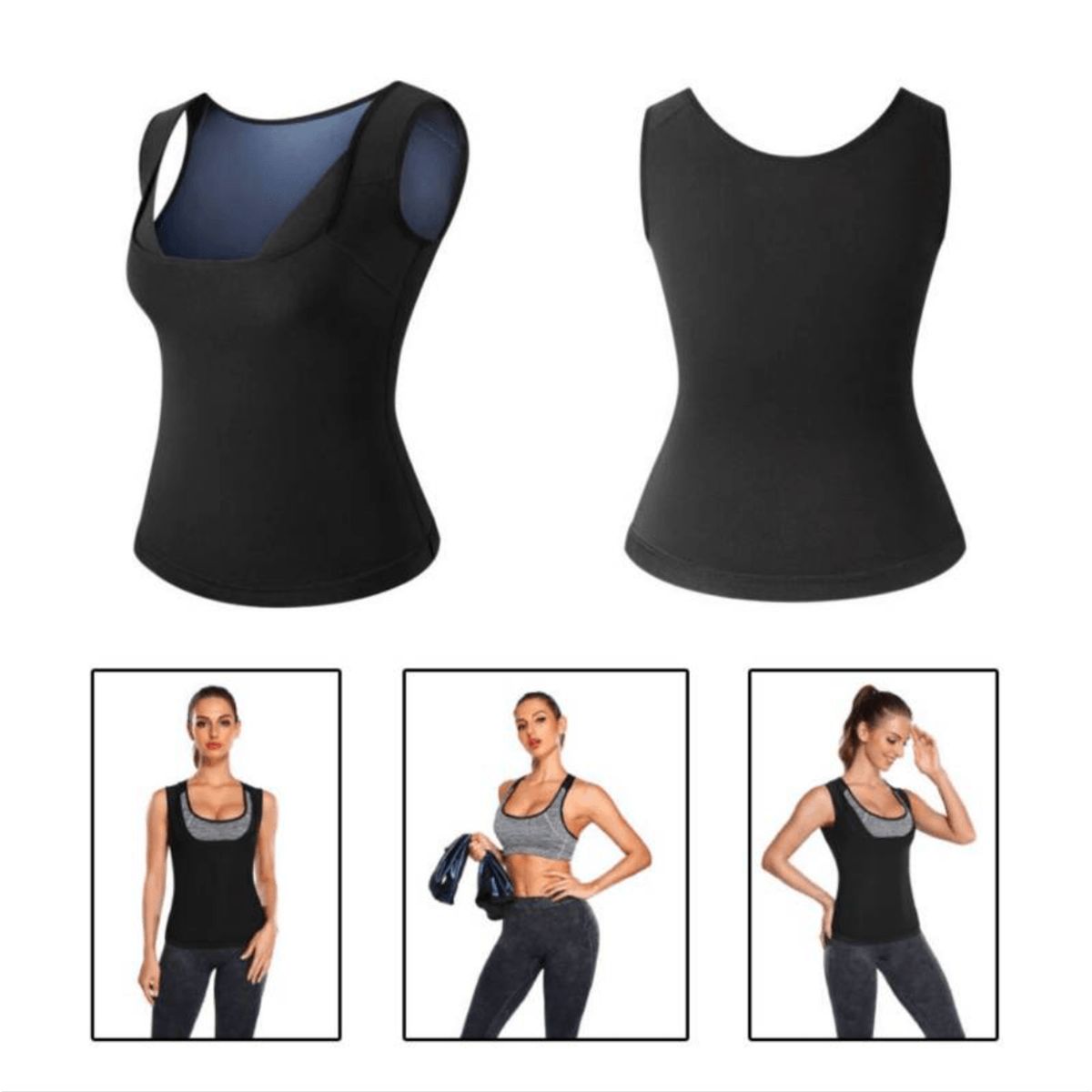 GENERICO - Sweat Shaper Camiseta Reductora Adelgazadora Faja Sauna