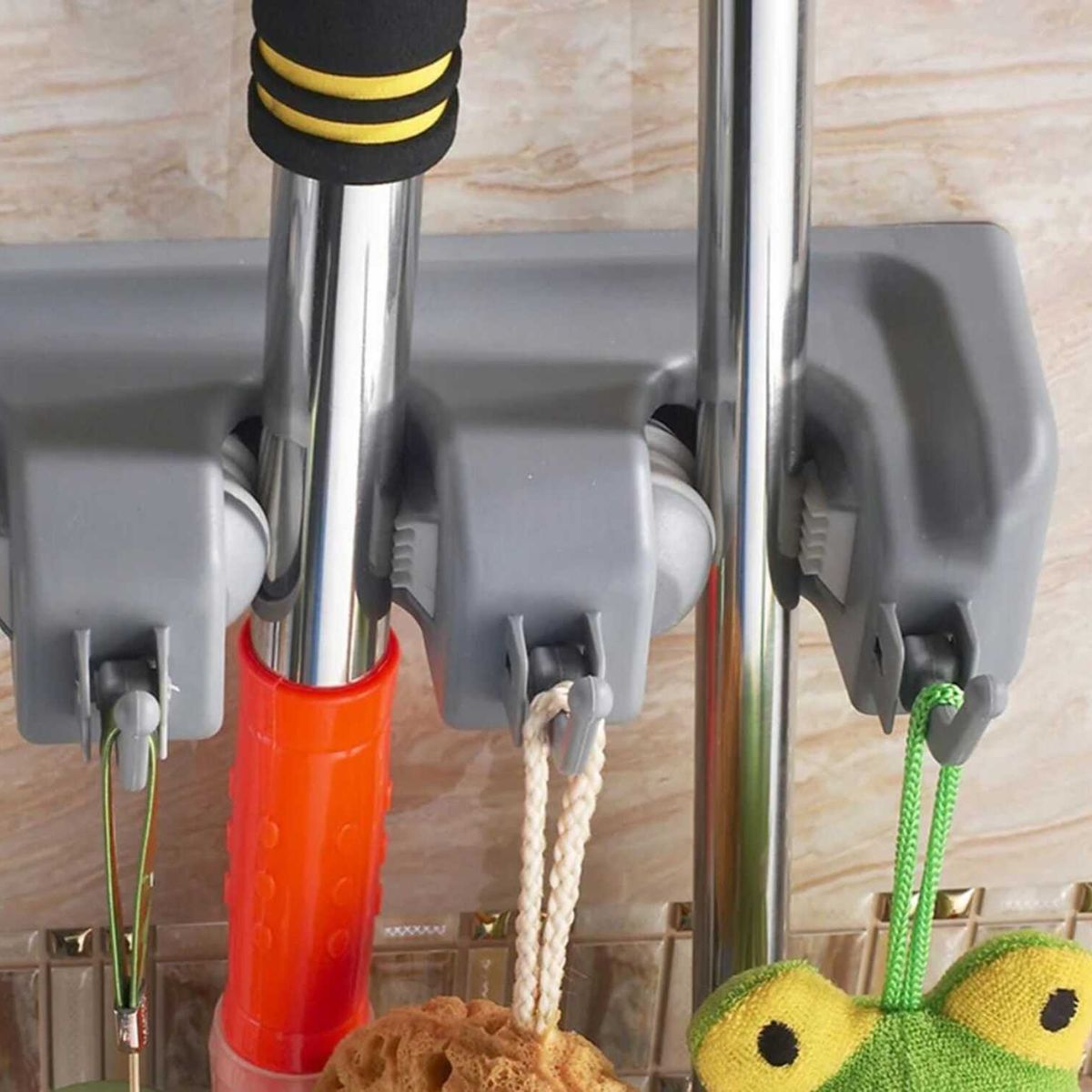 GENERICO - Soporte Organizador para Escobas y Trapeadores