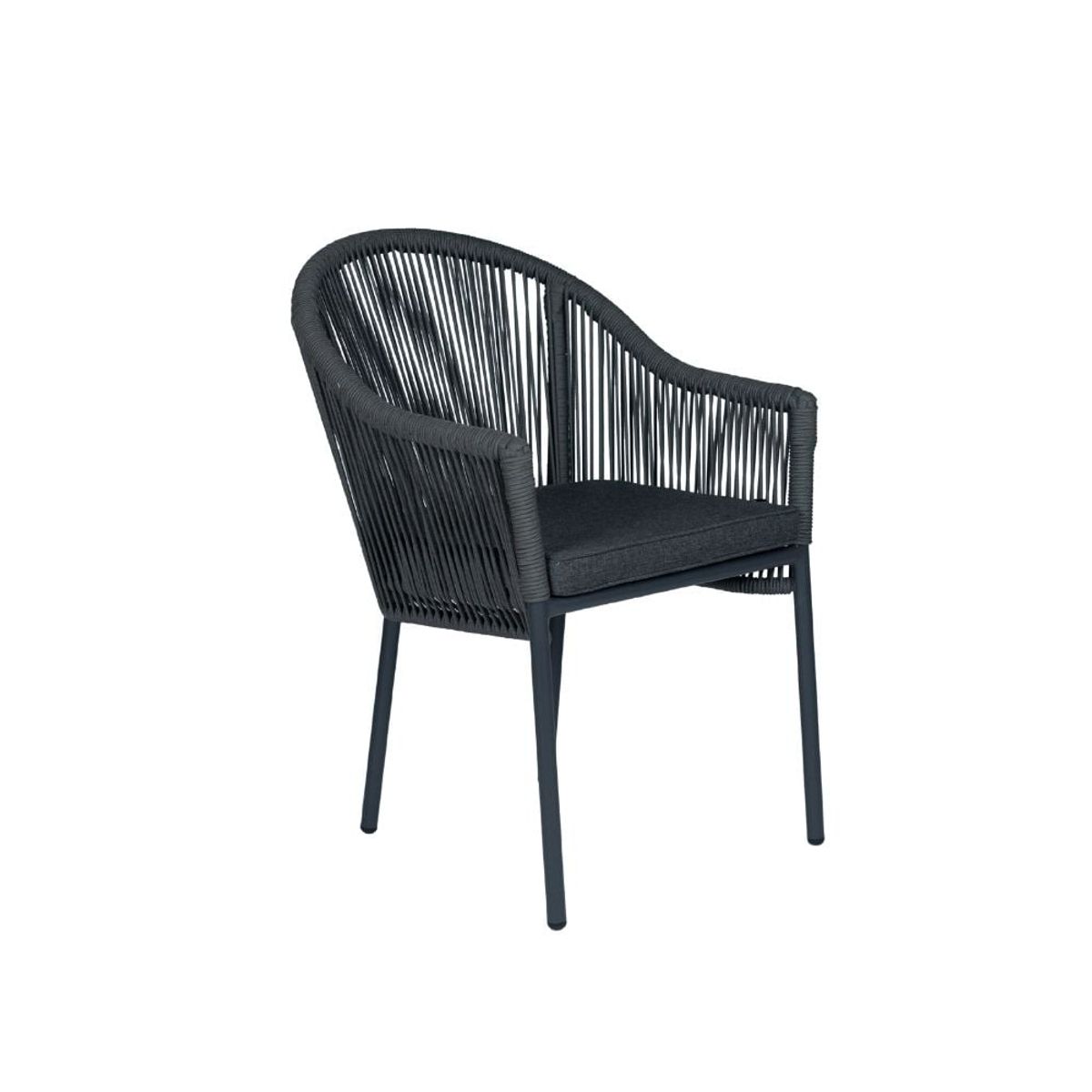 NIHM - Silla de Terraza Nina de Rattan Gris