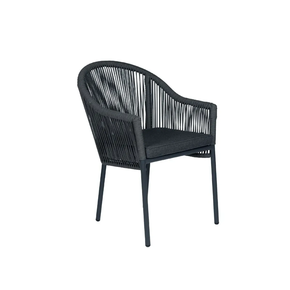 NIHM - Silla de Terraza Nina de Rattan Gris
