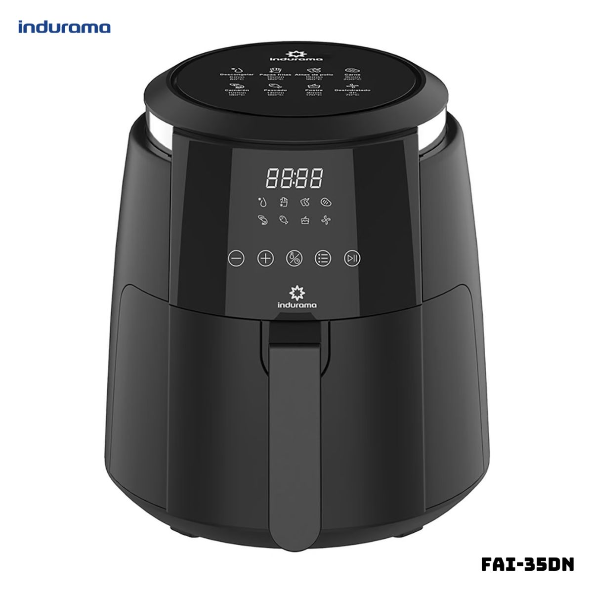 INDURAMA - FREIDORA DE AIRE INDURAMA 3.5 L DIGITAL NEGRO - FAI-35DN