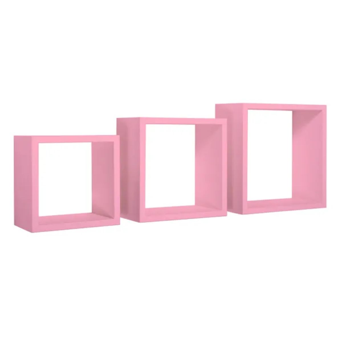 GENERICO - Repisa Cubo Infantil Flotante Rosado Muebles Gaudi