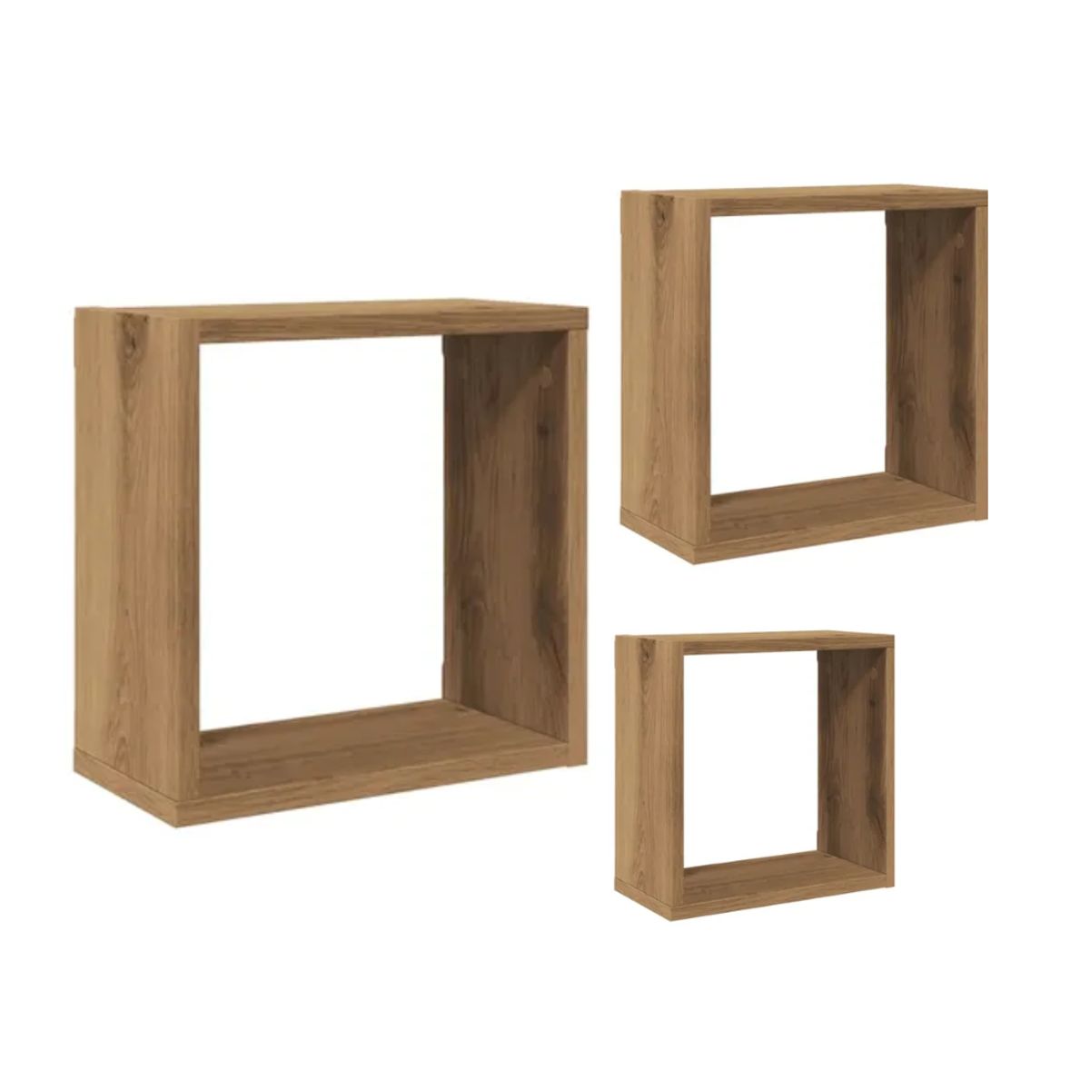 GENERICO - Repisa Cubo Flotante Caramelo Muebles Gaudi